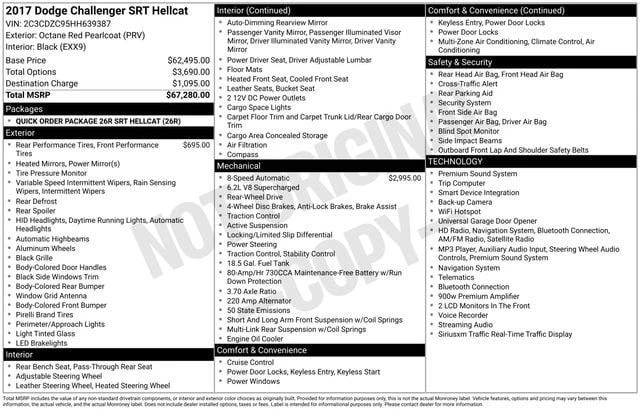 2017 Dodge Challenger SRT Hellcat 3rd Gen - Image 2 of 20