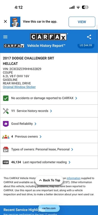 2017 Dodge Challenger SRT Hellcat 3rd Gen - Image 15 of 15