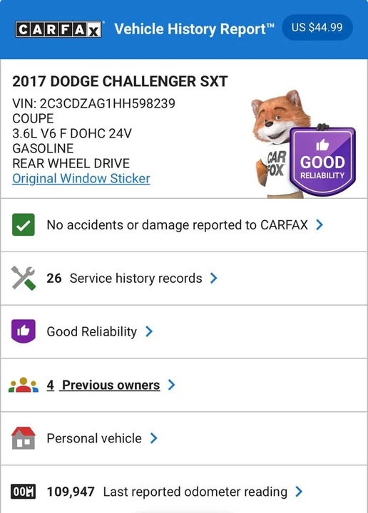 2017 Dodge Challenger 3rd Gen - Image 9 of 9