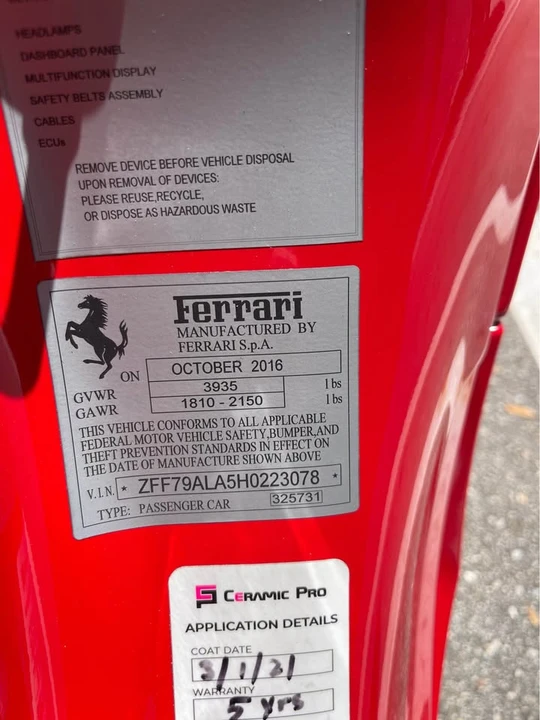 2017 Ferrari 488 GTB - Image 20 of 20