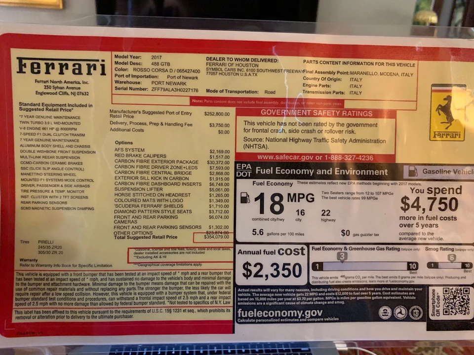 2017 Ferrari 488 GTB - Image 3 of 7