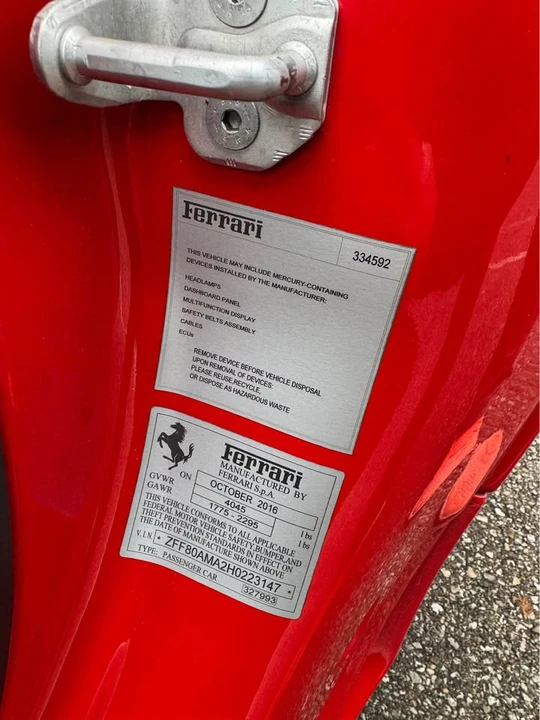 2017 Ferrari 488 Spider - Image 8 of 8
