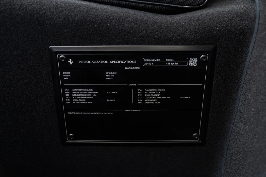 2017 Ferrari 488 Spider - Image 18 of 21