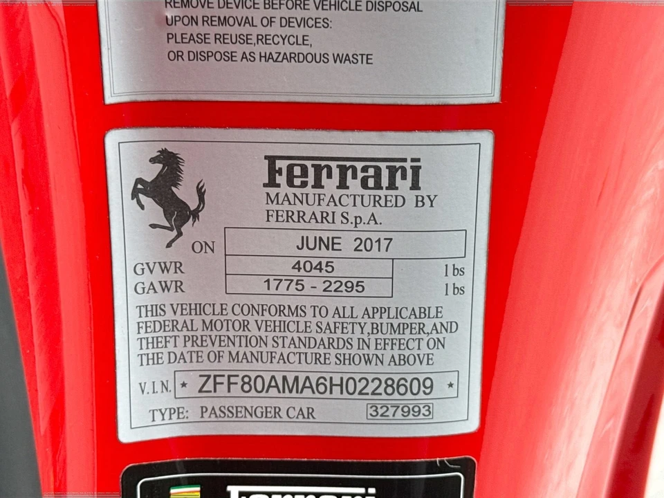 2017 Ferrari 488 Spider - Image 27 of 29