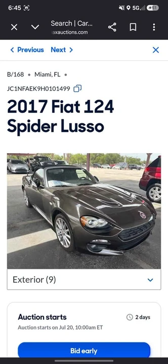 2017 Fiat 124 Spider - Image 3 of 3