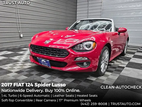 2017 Fiat 124 Spider Lusso Soft-Top Convertible