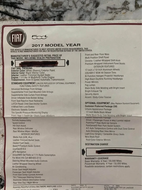 2017 Fiat 500 - Image 12 of 12