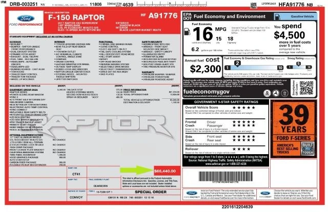 2017 Ford F-150 Raptor 13th Gen - Image 19 of 19