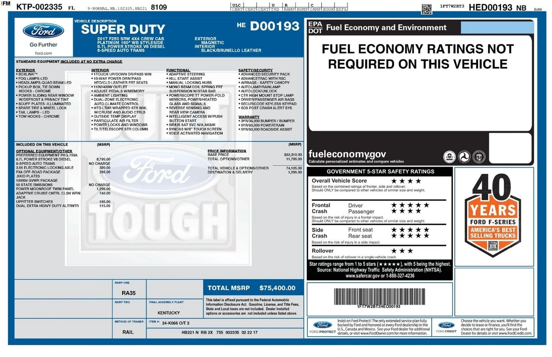2017 Ford Super Duty 4th Gen - Image 5 of 12