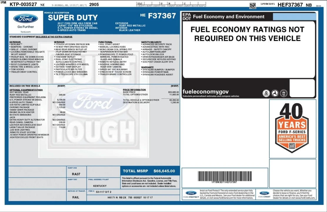 2017 Ford Super Duty 4th Gen - Image 4 of 12