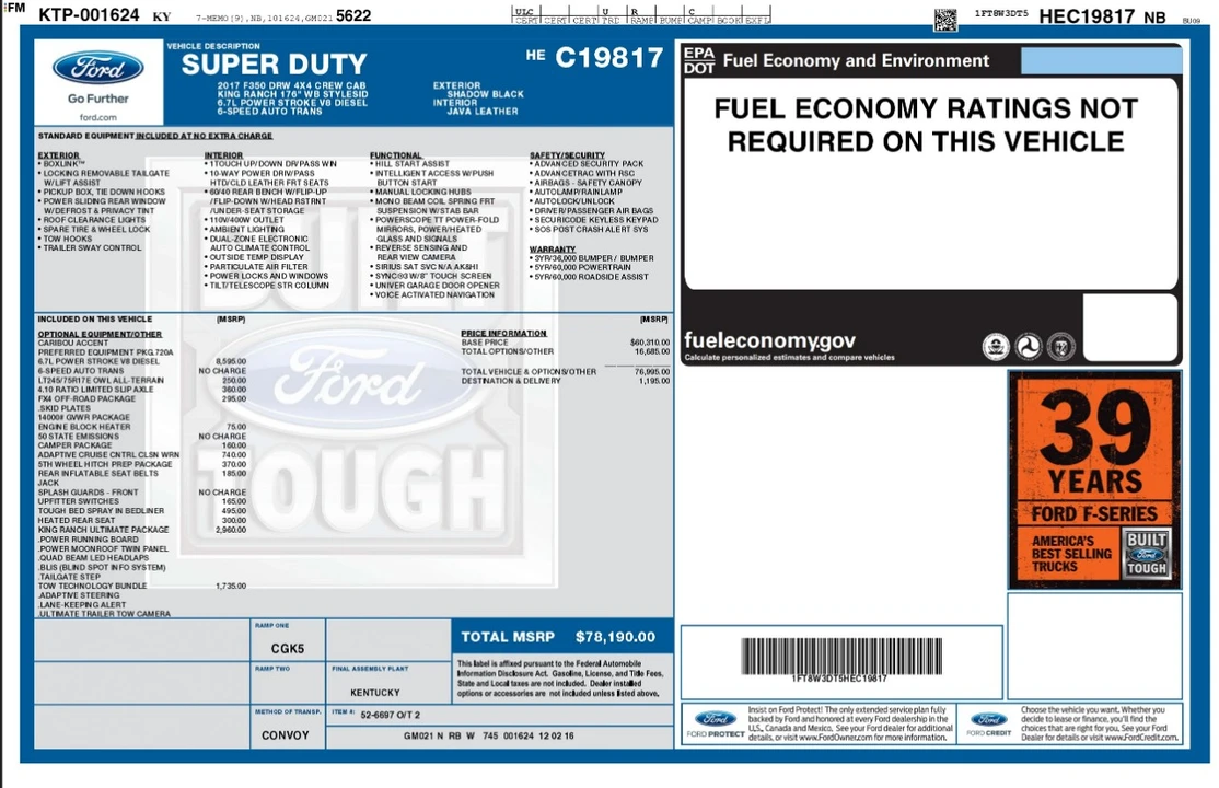 2017 Ford Super Duty 4th Gen - Image 5 of 12