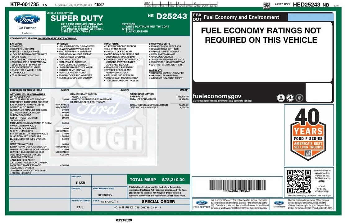 2017 Ford Super Duty 4th Gen - Image 4 of 12