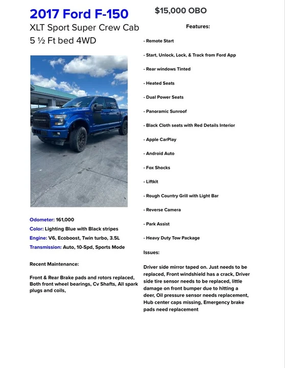 2017 Ford F-150 13th Gen - Image 2 of 2