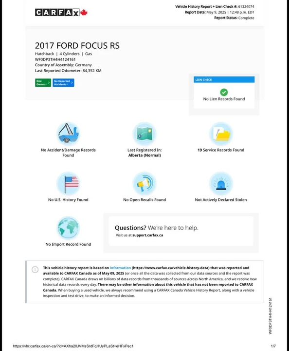 2017 Ford Focus RS 3rd Gen - Image 6 of 8