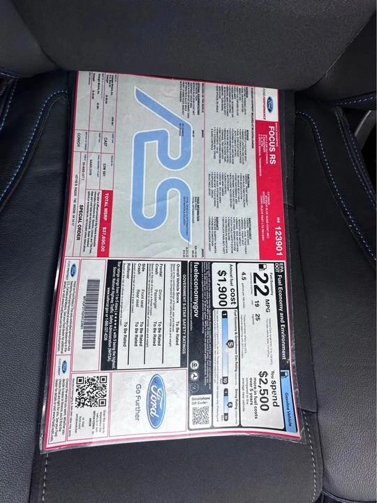 2017 Ford Focus RS 3rd Gen - Image 14 of 16