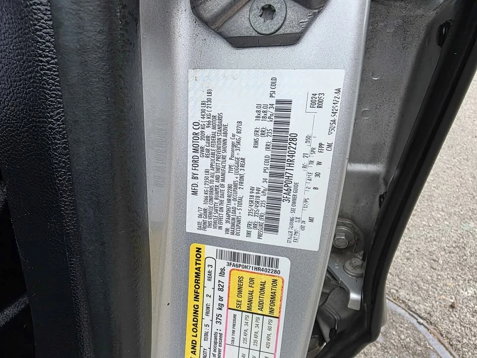 2017 Ford Fusion 2nd Gen - Image 2 of 18
