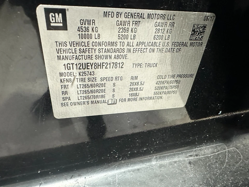 2017 GMC Sierra Heavy Duty 4th Gen - Image 15 of 21