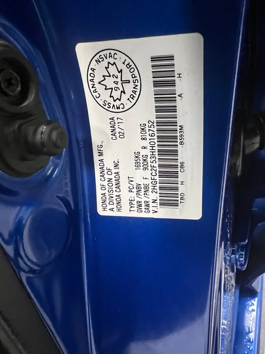 2017 Honda Civic 10th Gen - Image 15 of 19