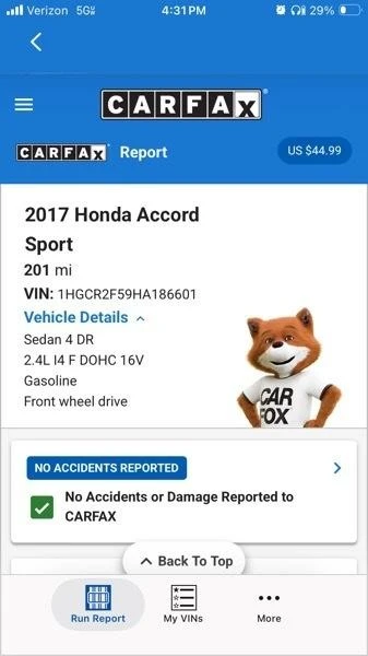 2017 Honda Accord 9th Gen - Image 10 of 15