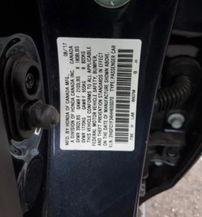 2017 Honda Civic 10th Gen - Image 11 of 11