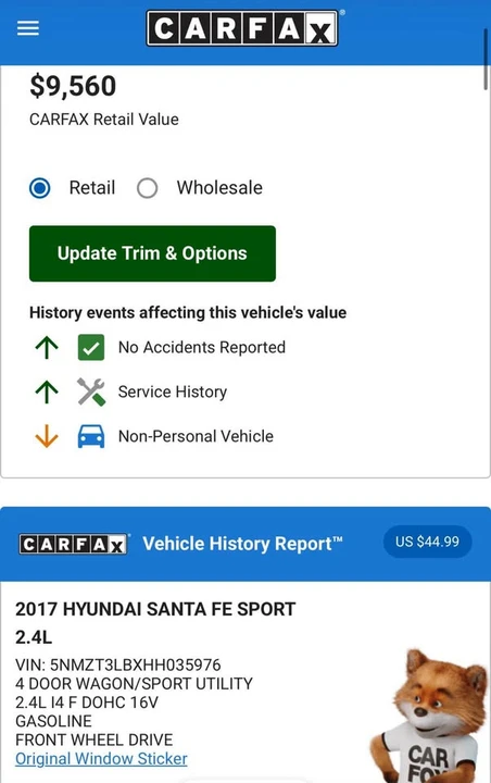 2017 Hyundai Santa Fe - Image 2 of 12