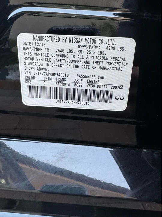 2017 Infiniti Q50 - Image 11 of 11