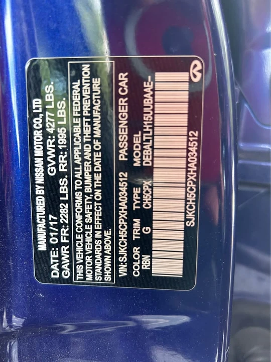 2017 Infiniti QX30 - Image 7 of 9