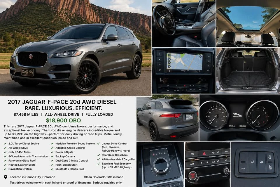 2017 Jaguar F-Pace - Image 2 of 6