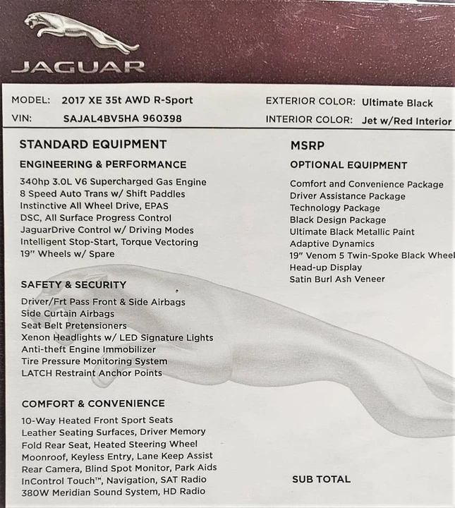 2017 Jaguar XE - Image 18 of 23