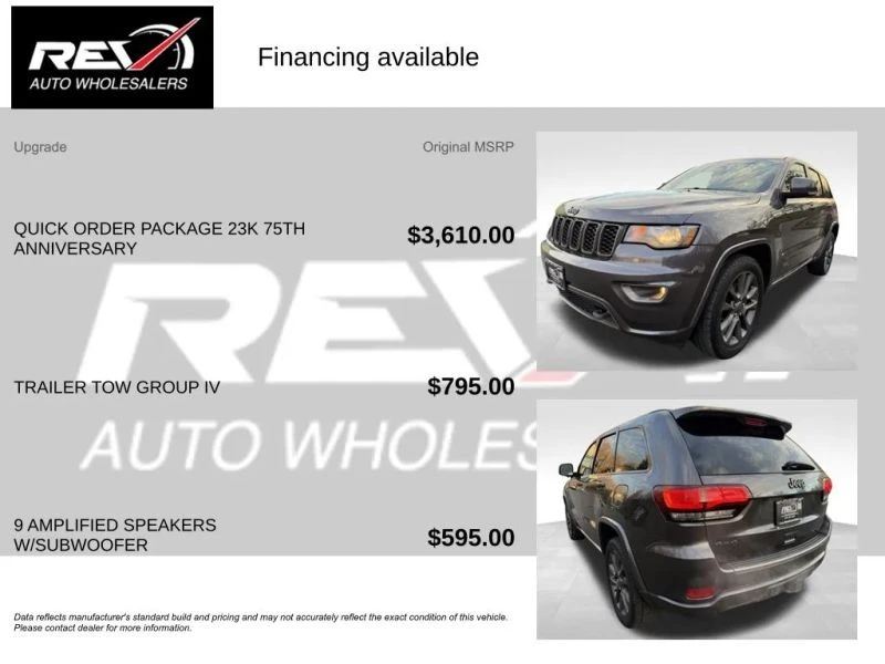 2017 Jeep WK2 Grand Cherokee - Image 6 of 12