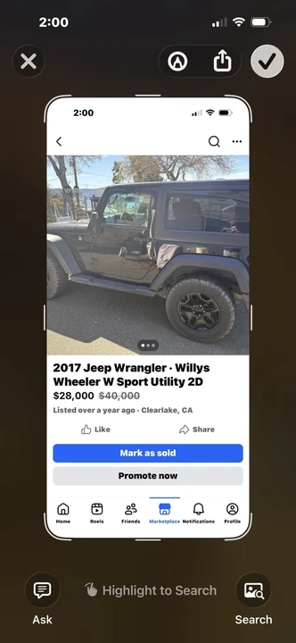 2017 Jeep JK Wrangler - Image 2 of 4