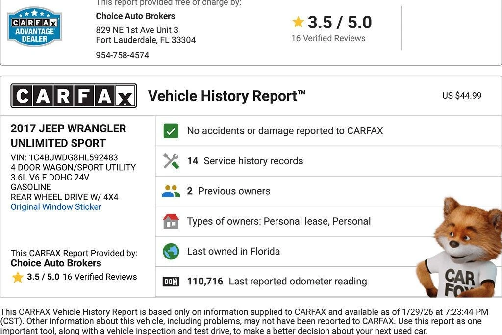 2017 Jeep JK Wrangler - Image 2 of 21