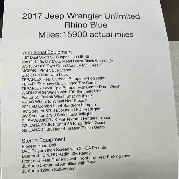 2017 Jeep JK Wrangler - Image 15 of 17