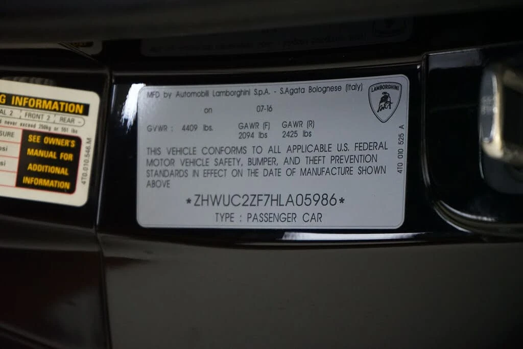 2017 Lamborghini Huracan LP580-2 - Image 23 of 23