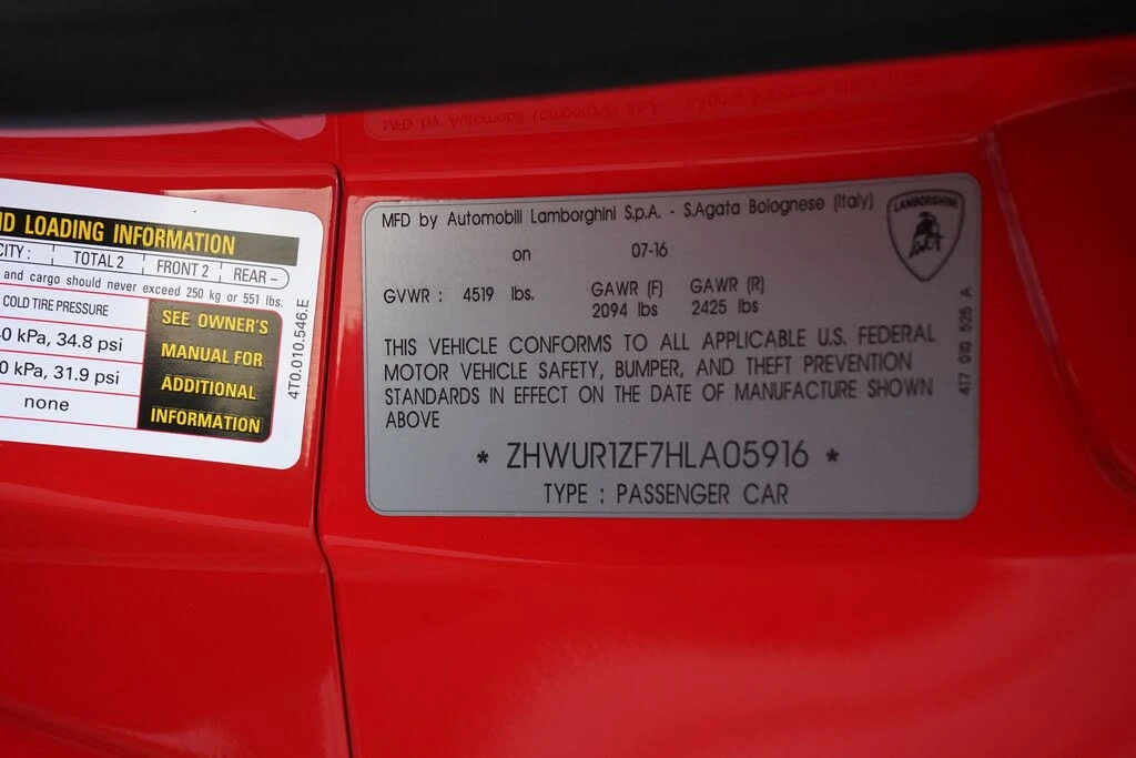 2017 Lamborghini Huracan LP610-4 - Image 28 of 28
