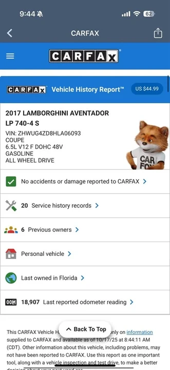 2017 Lamborghini Aventador S LP740-4 - Image 8 of 8
