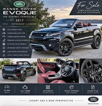 2017 Land Rover Range Rover Evoque HSE Dynamic Sport Utility 2D (Conv)