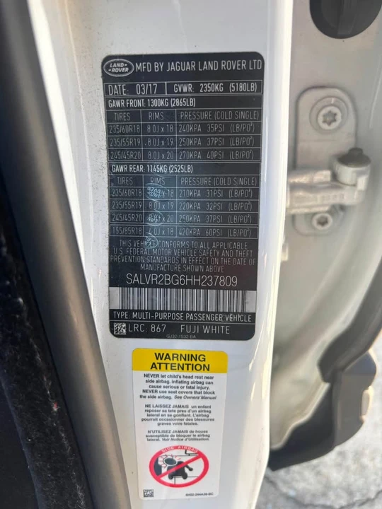 2017 Land Rover Range Rover Evoque 1st Gen - Image 6 of 20