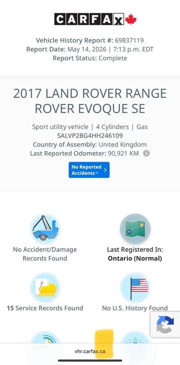 2017 Land Rover Range Rover Evoque 1st Gen - Image 2 of 20