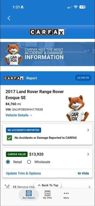 2017 Land Rover Range Rover Evoque 1st Gen - Image 8 of 8