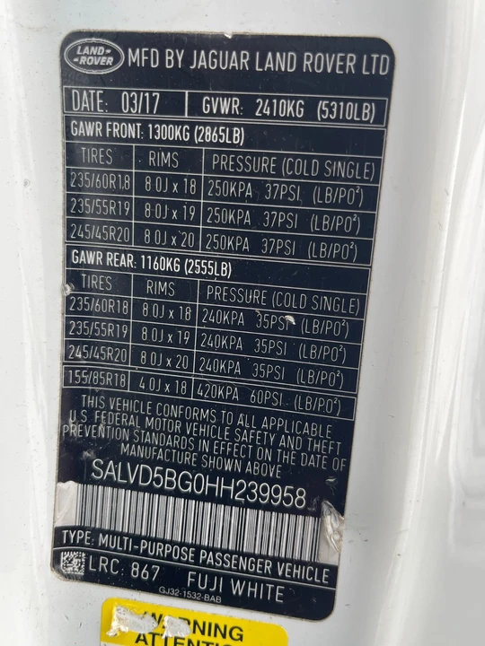 2017 Land Rover Range Rover L405 - Image 19 of 20