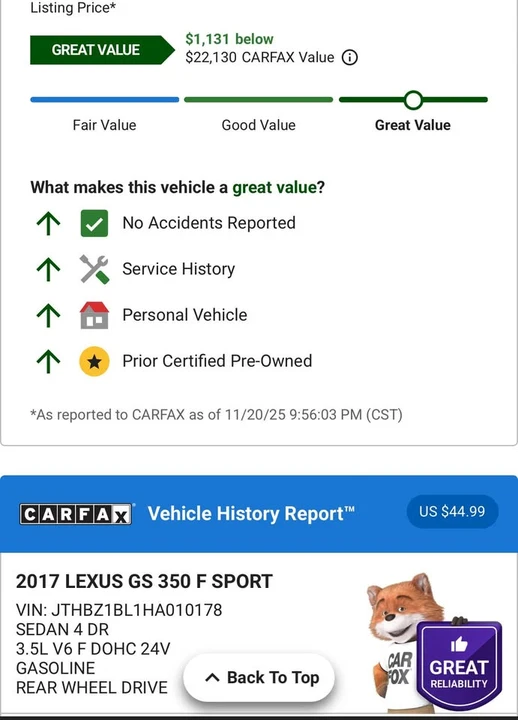 2017 Lexus GS 4th Gen - Image 17 of 17