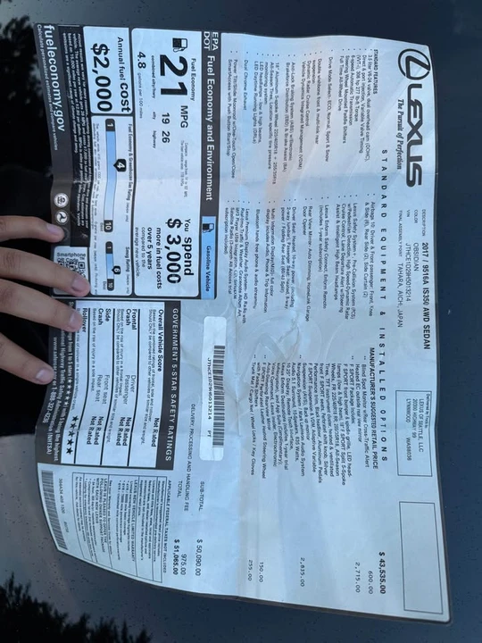 2017 Lexus IS 3rd Gen - Image 20 of 20
