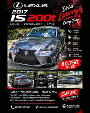 2017 Lexus IS 200t