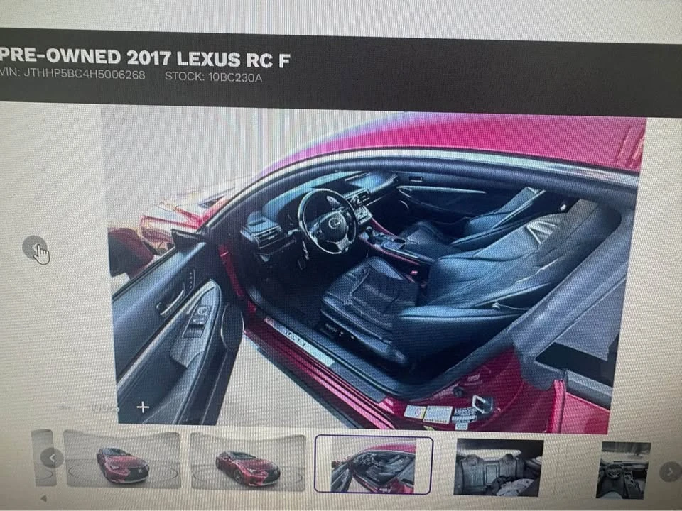 2017 Lexus RC F - Image 3 of 4