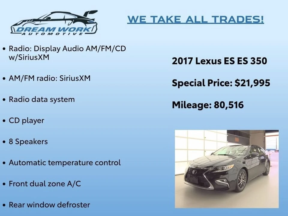 2017 Lexus ES 6th Gen - Image 2 of 11