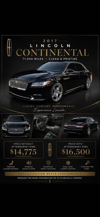 2017 Lincoln Continental 10th Gen - Image 2 of 8