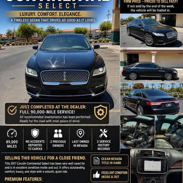 2017 Lincoln Continental Select