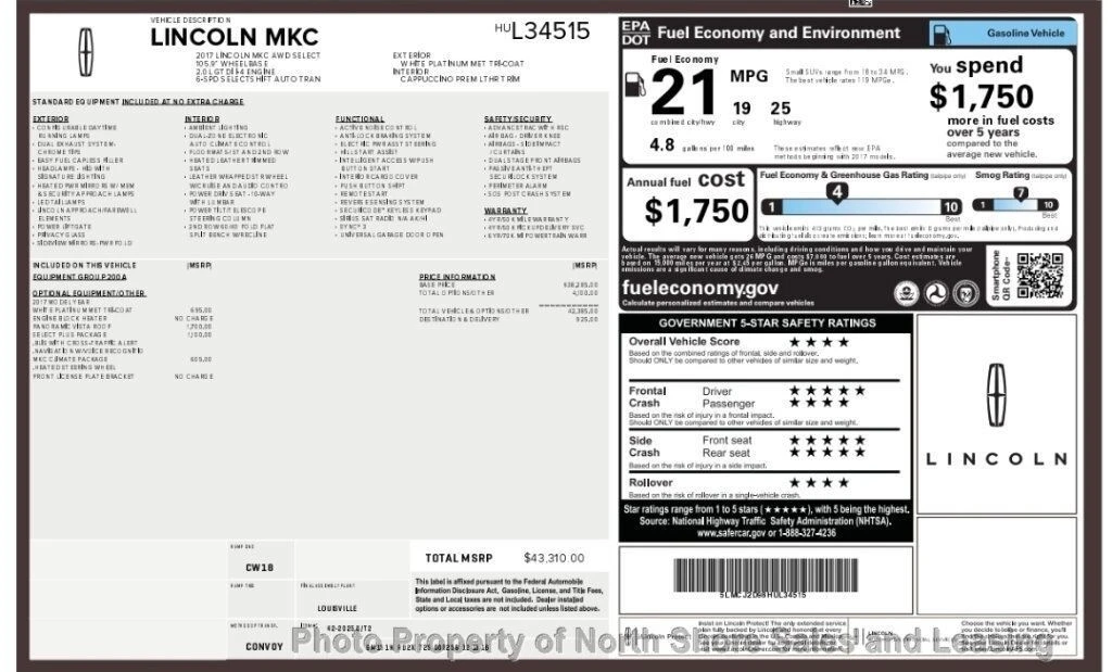 2017 Lincoln MKC - Image 11 of 12