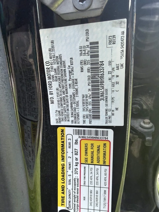 2017 Lincoln MKZ - Image 21 of 22